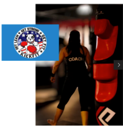 Kickfit coach gear in the gym