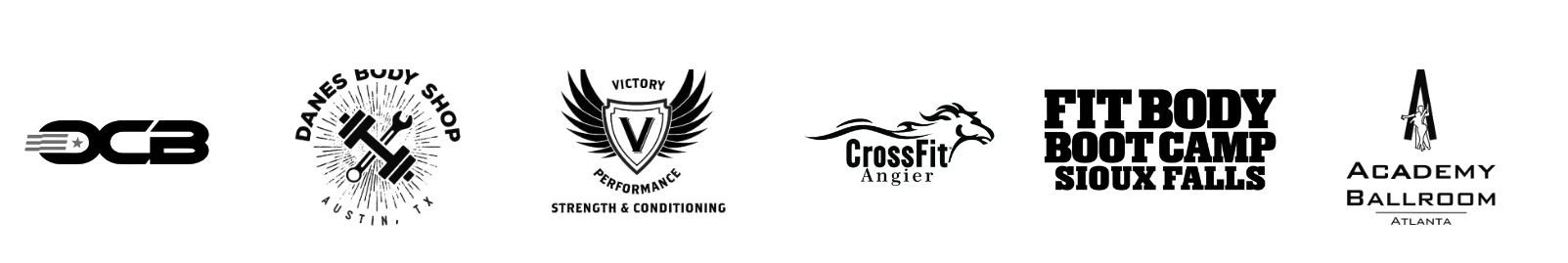 Gyms that trust FlipSwitch: OCB, Danes Body Shop, Victory Performance, CrossFit Angier, Fit Body Boot Camp Sioux Falls, Academy Ballroom